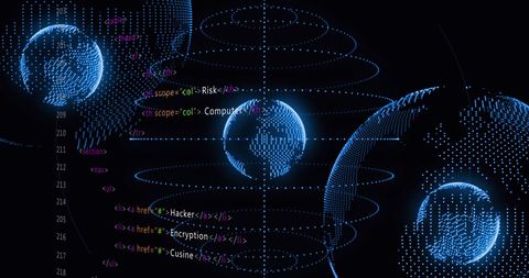 Digital Data Processing with Global Connectivity Concept - Download Free Stock Images Pikwizard.com