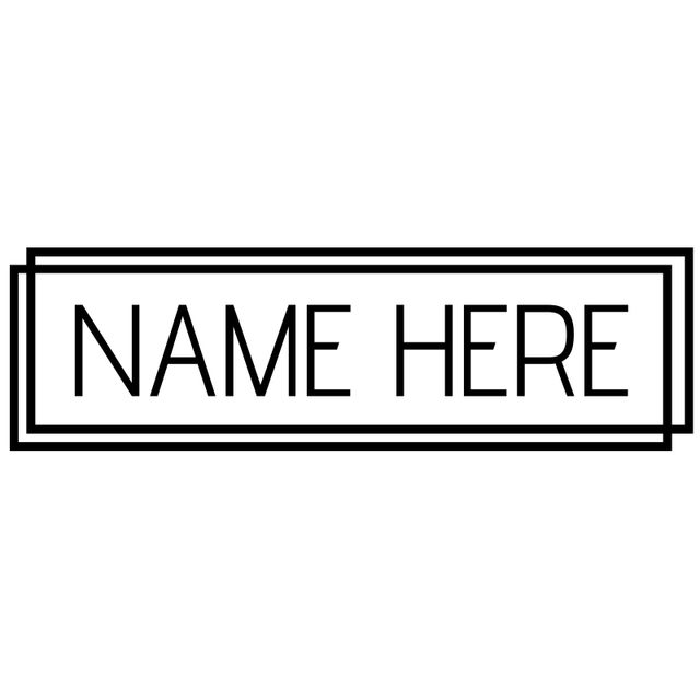 Minimalist Nameplate Template for Personal Branding - Download Free Stock Templates Pikwizard.com