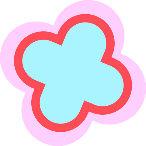 pastel clover design with vibrant colors on transparent background - Download Free Stock Videos Pikwizard.com