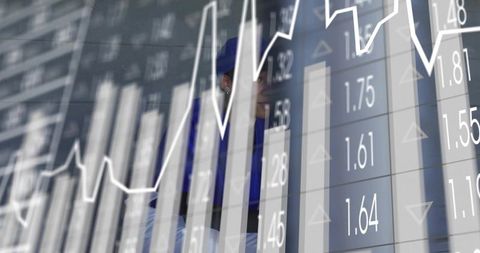 Engineer analyzing construction data with digital interface