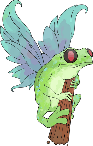 transparent background tree frog with butterfly wings illustration - Download Free Stock Videos Pikwizard.com