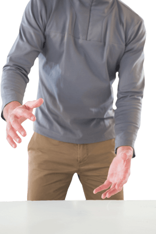 Businessman gesturing in transparent office meeting space - Download Free Stock Videos Pikwizard.com