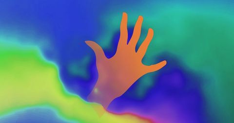 Colorful Hand Illustration Representing Diversity and Celebration - Download Free Stock Images Pikwizard.com