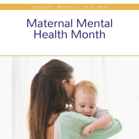support for mothers during maternal mental health month - Download Free Stock Templates Pikwizard.com