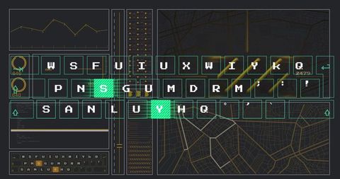 interactive data visualization with virtual keyboard and graph - Download Free Stock Images Pikwizard.com