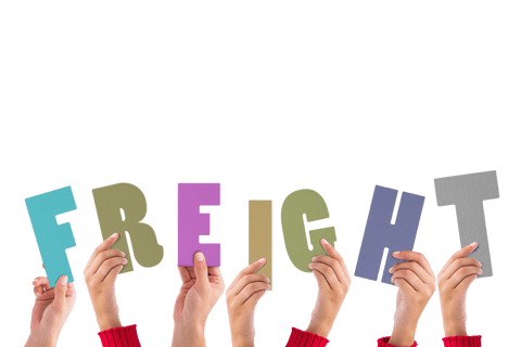 Hands Holding Freight Text on Transparent Background - Download Free Stock Videos Pikwizard.com