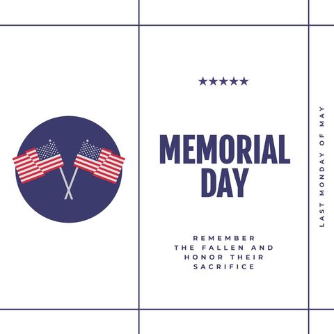 memorial day tribute with american flags and inspirational message - Download Free Stock Templates Pikwizard.com