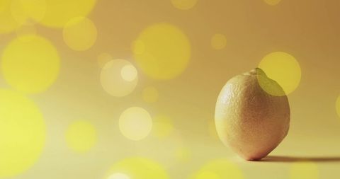 Bright Lemon with Soft Yellow Light Bokeh