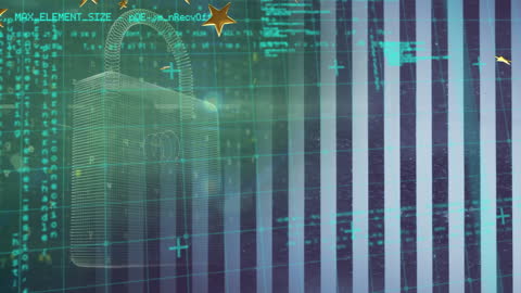 Digital Security and Data Processing Conceptual Art