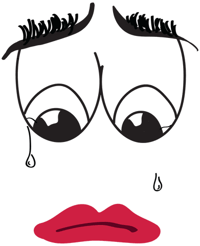 sad crying face with tears on transparent background for emotions - Download Free Stock Videos Pikwizard.com