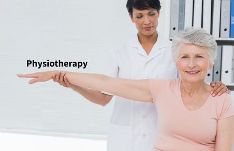 elderly woman in physiotherapy session with professional - Download Free Stock Templates Pikwizard.com