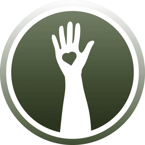 White Hand with Heart Green Transparent Icon - Download Free Stock Videos Pikwizard.com