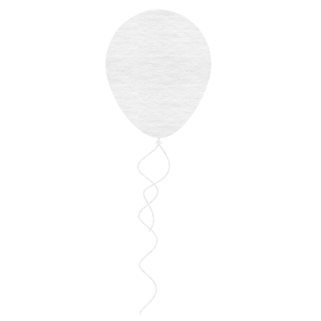 White Balloon with Twisted String Isolated on Transparent Background - Download Free Stock Videos Pikwizard.com