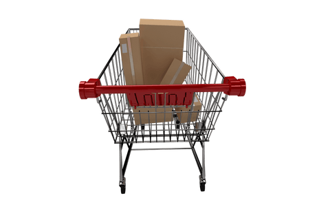 transparent background shopping cart with cardboard boxes - Download Free Stock Videos Pikwizard.com