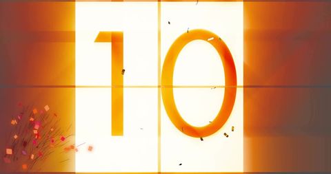 Brightly Lit Countdown with Falling Confetti Festive Celebration - Download Free Stock Images Pikwizard.com