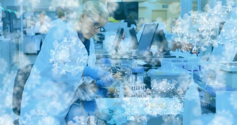 Female Scientist Conducting Research on Coronavirus in Laboratory - Download Free Stock Images Pikwizard.com