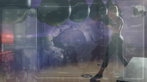 Tech-Enhanced Boxing Workout with Data Overlay