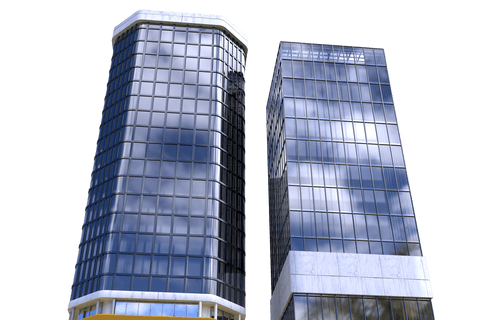 modern skyscraper duo on transparent background vector - Download Free Stock Videos Pikwizard.com