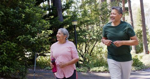 Senior Couple Enjoying Outdoor Exercise Together - Download Free Stock Images Pikwizard.com