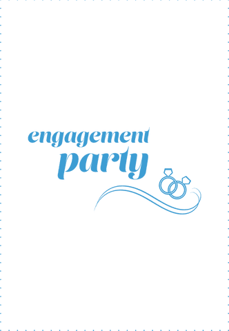 elegant blue engagement party inscription with rings on transparent background - Download Free Stock Videos Pikwizard.com