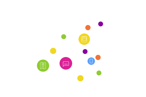 transparent communication icon circles on white background - Download Free Stock Videos Pikwizard.com