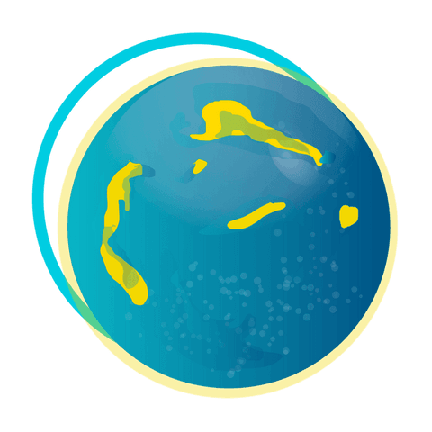 transparent vector globe with curved cyan and yellow highlights - Download Free Stock Videos Pikwizard.com