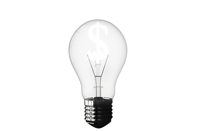 Close-Up Transparent Light Bulb with Glowing Dollar Sign - Download Free Stock Videos Pikwizard.com