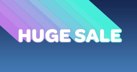 Vibrant Huge Sale Announcement with Gradient Background - Download Free Stock Images Pikwizard.com