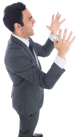 Joyful Businessman Celebrating Success in Transparent Background - Download Free Stock Videos Pikwizard.com