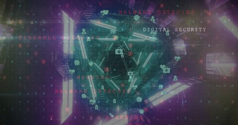 Digital Security and Malware Detection Tunnel Interface - Download Free Stock Images Pikwizard.com