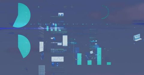Digital data processing with graphical diagrams and charts