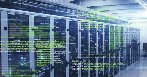 Data Processing in Advanced Server Room Technology Concept - Download Free Stock Images Pikwizard.com