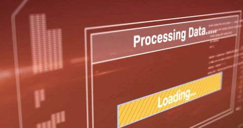 Futuristic Technology Interface with Loading Data Process - Download Free Stock Images Pikwizard.com