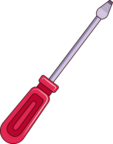 transparent flat-head screwdriver design red handle - Download Free Stock Videos Pikwizard.com