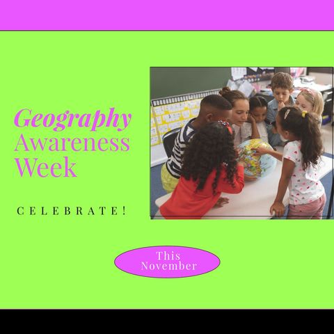 Geography Awareness Week Celebration in Classroom with Teacher and Students - Download Free Stock Templates Pikwizard.com