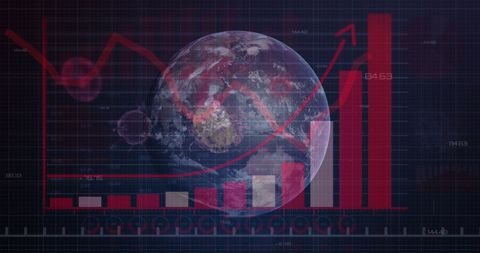 Global Pandemic Impact with Data Overlay in Futuristic Interface - Download Free Stock Images Pikwizard.com