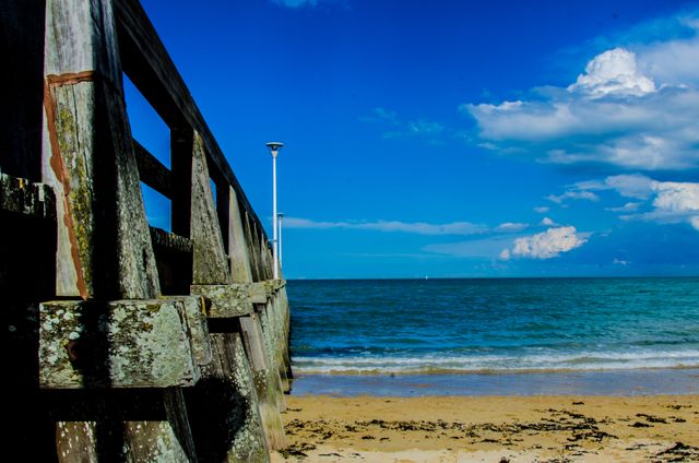 Brown Wooden Bar Near Sea Shore Under Blue Sky during Day Time - Download Free Stock Photos Pikwizard.com