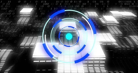 Digital Data Processing with Binary Code and Tech Elements - Download Free Stock Images Pikwizard.com