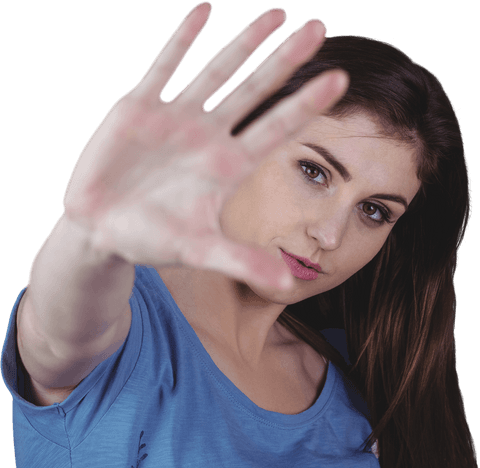 woman raising hand transparent background - Download Free Stock Videos Pikwizard.com