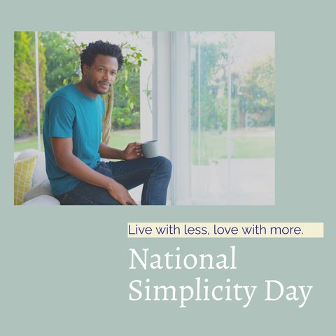 Tranquil National Simplicity Day Celebration - Download Free Stock Templates Pikwizard.com