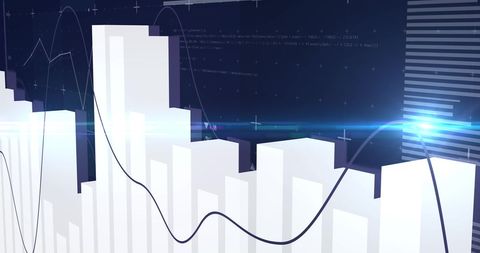 Abstract Financial Chart and Technology Interface Visualization - Download Free Stock Images Pikwizard.com