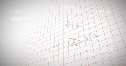 Mathematical Data Processing on White Grid Background - Download Free Stock Images Pikwizard.com