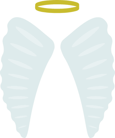 transparent angel wings and halo vector art isolated - Download Free Stock Videos Pikwizard.com