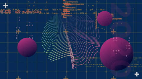 Abstract Futuristic Data and Shape Animation