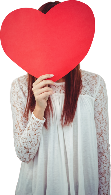 Smiling Person Holding Transparent Big Red Heart - Download Free Stock Videos Pikwizard.com