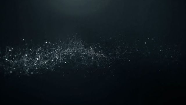 Futuristic Network with Digital Connections in Cyberspace