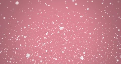 Falling Snowflakes on Pink Background Winter Celebration - Download Free Stock Images Pikwizard.com