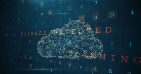 Digital Cloud Scanning Facilitating Malware Detection - Download Free Stock Images Pikwizard.com