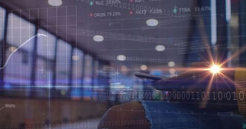 Digital Financial Growth Concept with Smartphone Integration