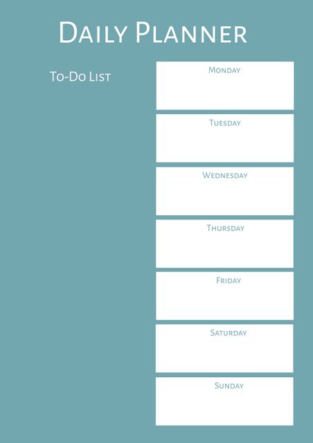 Minimalist Weekly Planner with To-Do List for Organization - Download Free Stock Templates Pikwizard.com